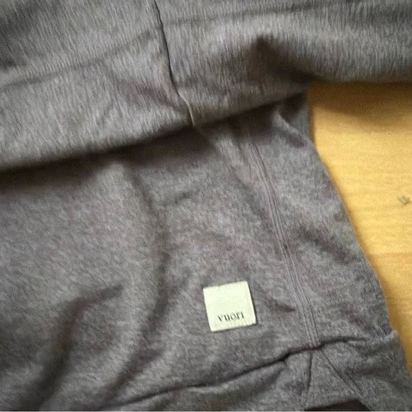 Vuori Halo Essential Hoodie Pullover Sweatshirt Women's Sz S Heather Chia - Picture 2 of 5